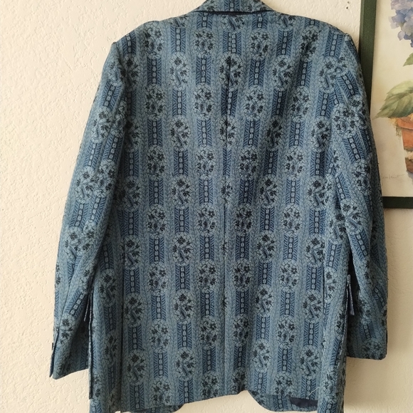 Men's Vintage Pattern Jacket Blazer - Picture 4 of 6